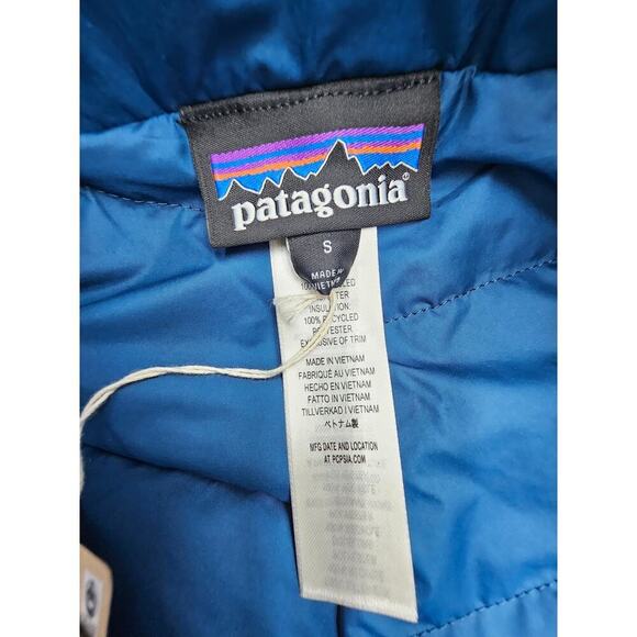 Patagonia Women's S Belay Blue Insulated Powder Town Snow Pants Reg NWT - Picture 8 of 13